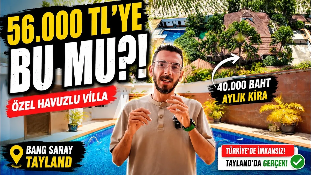 Bang Saray'da özel havuzlu bir villa