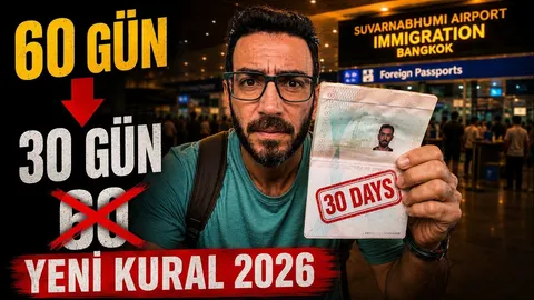 Tayland vize kuralı değişikliğini anlatan video karesi